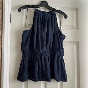 Navy blue sleeveless top